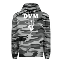 Slate Camo Doctor of Veterinary Medicine DVM Veterinarian Vet Tech Premium Hoodie - FloraArt