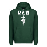 Sports Green Doctor of Veterinary Medicine DVM Veterinarian Vet Tech Premium Hoodie - FloraArt