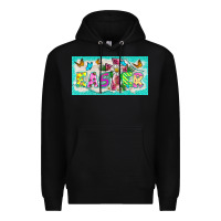 Black easter cross license plate template Premium Hoodie - BarkalooDesign