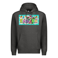Charcoal Heather easter cross license plate template Premium Hoodie - BarkalooDesign