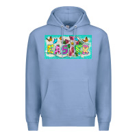 Colony Blue easter cross license plate template Premium Hoodie - BarkalooDesign