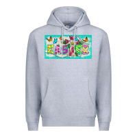 Heather Grey easter cross license plate template Premium Hoodie - BarkalooDesign