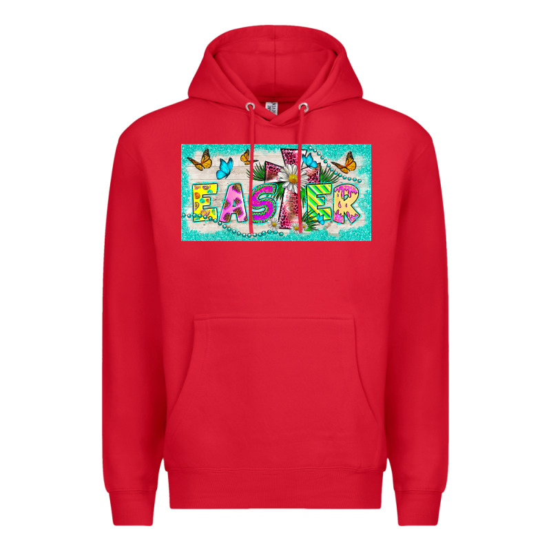Easter Cross License Plate Template Premium Hoodie by BarkalooDesign | Teevron