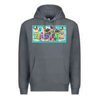 Rock easter cross license plate template Premium Hoodie - BarkalooDesign