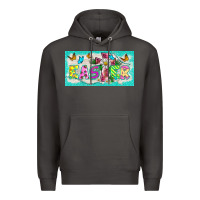 Smoke easter cross license plate template Premium Hoodie - BarkalooDesign