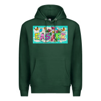 Sports Green easter cross license plate template Premium Hoodie - BarkalooDesign