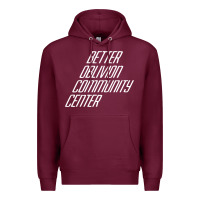 Burgundy Better Oblivion Community Center Premium Hoodie - FloraArt