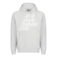 Dove Grey Better Oblivion Community Center Premium Hoodie - FloraArt