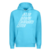 Ocean Blue Better Oblivion Community Center Premium Hoodie - FloraArt