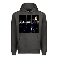 Charcoal Heather roxy poster Premium Hoodie - FloraArt