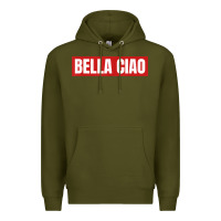 Army Green bella ciao tshirt for casa song lovers  men women tshirt t shirt Premium Hoodie - FloraArt