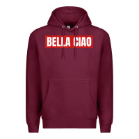 Burgundy bella ciao tshirt for casa song lovers  men women tshirt t shirt Premium Hoodie - FloraArt