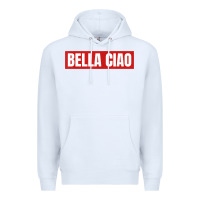 White bella ciao tshirt for casa song lovers  men women tshirt t shirt Premium Hoodie - FloraArt