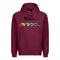 Burgundy beetles Premium Hoodie - FloraArt
