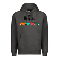 Charcoal Heather beetles Premium Hoodie - FloraArt