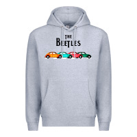 Heather Grey beetles Premium Hoodie - FloraArt