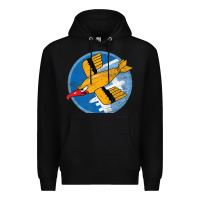 Black Ww2 91St Bomb Squadron Flying Fortress Soaring Bird Patch Premium Hoodie - FloraArt