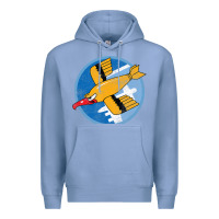 Colony Blue Ww2 91St Bomb Squadron Flying Fortress Soaring Bird Patch Premium Hoodie - FloraArt