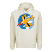 Oatmeal Heather Ww2 91St Bomb Squadron Flying Fortress Soaring Bird Patch Premium Hoodie - FloraArt