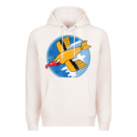 Pale Pink Ww2 91St Bomb Squadron Flying Fortress Soaring Bird Patch Premium Hoodie - FloraArt