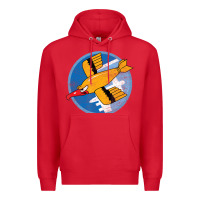 Red Ww2 91St Bomb Squadron Flying Fortress Soaring Bird Patch Premium Hoodie - FloraArt