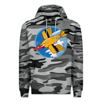Slate Camo Ww2 91St Bomb Squadron Flying Fortress Soaring Bird Patch Premium Hoodie - FloraArt