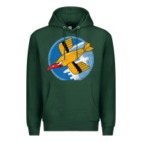 Sports Green Ww2 91St Bomb Squadron Flying Fortress Soaring Bird Patch Premium Hoodie - FloraArt