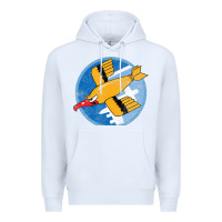 White Ww2 91St Bomb Squadron Flying Fortress Soaring Bird Patch Premium Hoodie - FloraArt