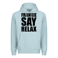 Blue Mist Frankie Say Relax Essential Premium Hoodie - FloraArt