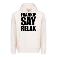 Pale Pink Frankie Say Relax Essential Premium Hoodie - FloraArt