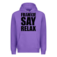 Purple Frankie Say Relax Essential Premium Hoodie - FloraArt