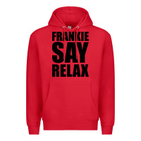 Red Frankie Say Relax Essential Premium Hoodie - FloraArt