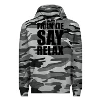 Slate Camo Frankie Say Relax Essential Premium Hoodie - FloraArt