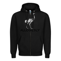 Black allegedly Zipper Hoodie - Bettercallsaul