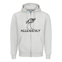Dove Grey allegedly Zipper Hoodie - Bettercallsaul