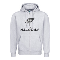 Heather Grey allegedly Zipper Hoodie - Bettercallsaul