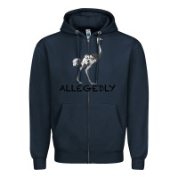 Navy allegedly Zipper Hoodie - Bettercallsaul