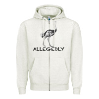 Oatmeal Heather allegedly Zipper Hoodie - Bettercallsaul