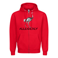 Red allegedly Zipper Hoodie - Bettercallsaul