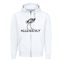 White allegedly Zipper Hoodie - Bettercallsaul