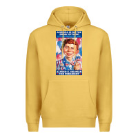 Antique Gold alfred e. neuman for president Premium Hoodie - FloraArt