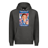 Charcoal Heather alfred e. neuman for president Premium Hoodie - FloraArt