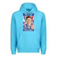 Ocean Blue alfred e. neuman for president Premium Hoodie - FloraArt