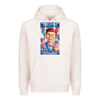 Pale Pink alfred e. neuman for president Premium Hoodie - FloraArt