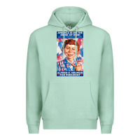 Seafoam alfred e. neuman for president Premium Hoodie - FloraArt
