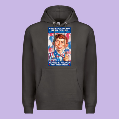 Alfred E. Neuman For President Premium Hoodie Designed By Floraart