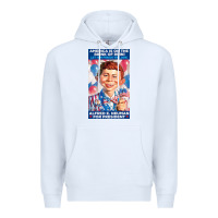 White alfred e. neuman for president Premium Hoodie - FloraArt