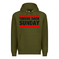 Army Green TAKING BACK SUNDAY Premium Hoodie - FloraArt