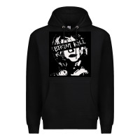 Black Vintage Bikini Kill Women Classic Premium Hoodie - FloraArt
