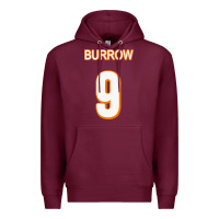 Burgundy Burrow Jersey Premium Hoodie - FloraArt